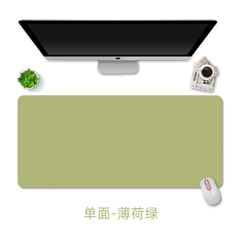 Alfombrilla de ratón de cuero de doble cara almohadilla de escritura de computadora de escritorio de la Oficina Creativa de gran tamaño almohadilla de ratón impermeable de cuero de la PU al por mayor