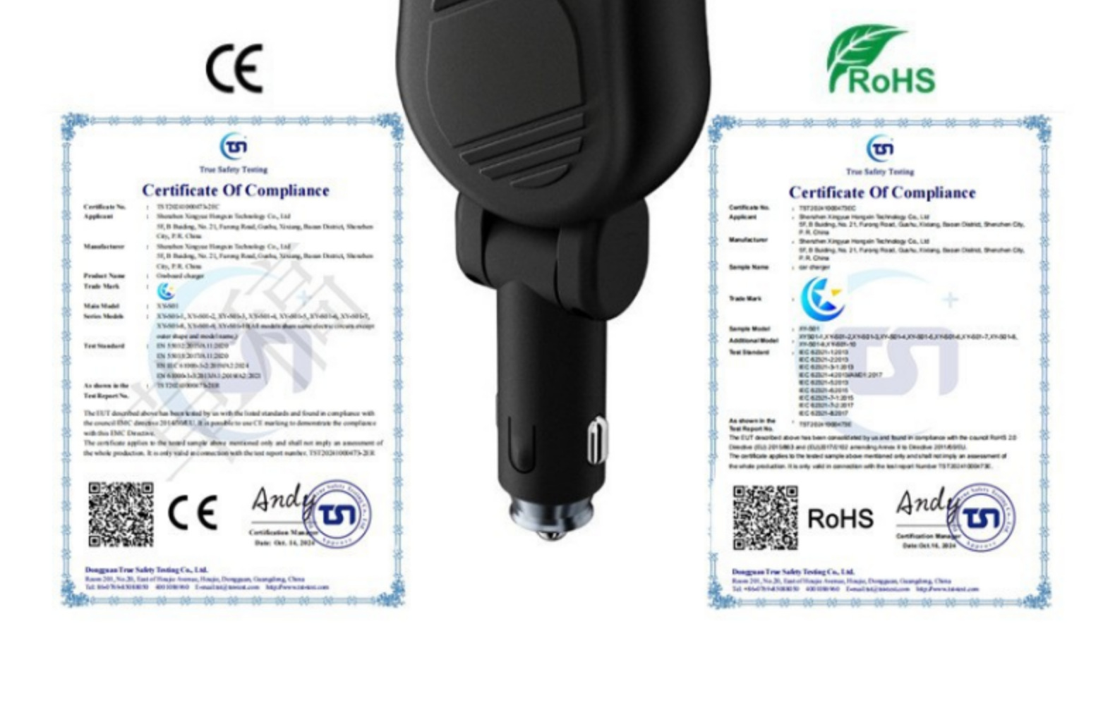 Car Charger Manufacturer Direct Sales 120W Four-In-One Cigarette Lighter Adapter Yuxinyuan Super Fast Charging Car Charger with Retractable Cable