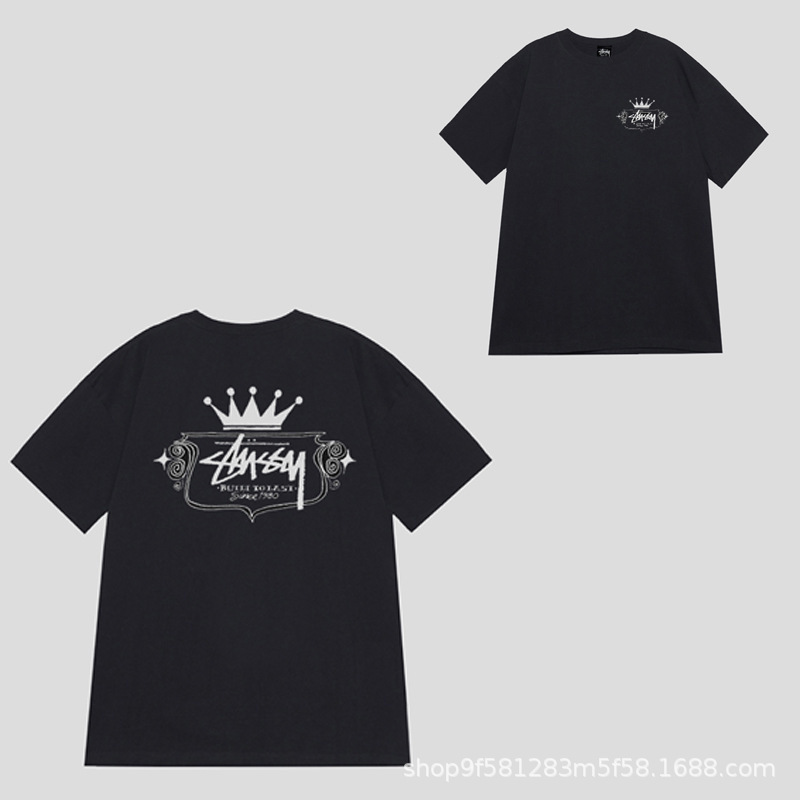 STU 25SS 新品 STU 高品質純綿 男女同型半袖Tシャツ トレンドブランド服|undefined