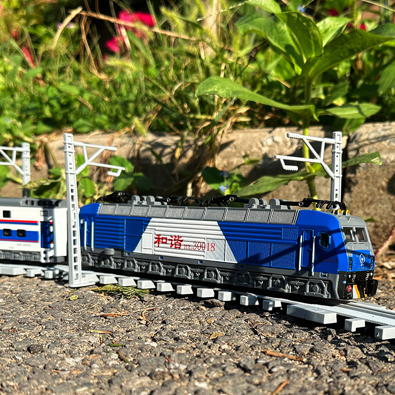 车致电动和谐火车套带轨道套装合金东风火车模型车头车厢电力车头
