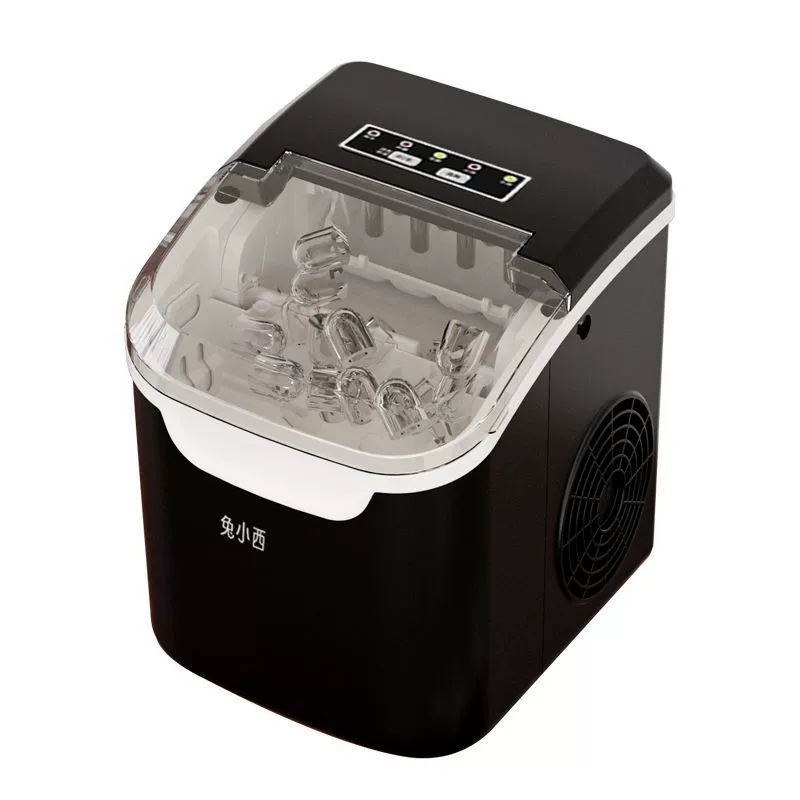 Маленький мини-бытовой полностью автоматический льдогенератор 12 кг, коммерческая машина для производства круглых кубиков льда на ночной рынке, оптовая продажа
