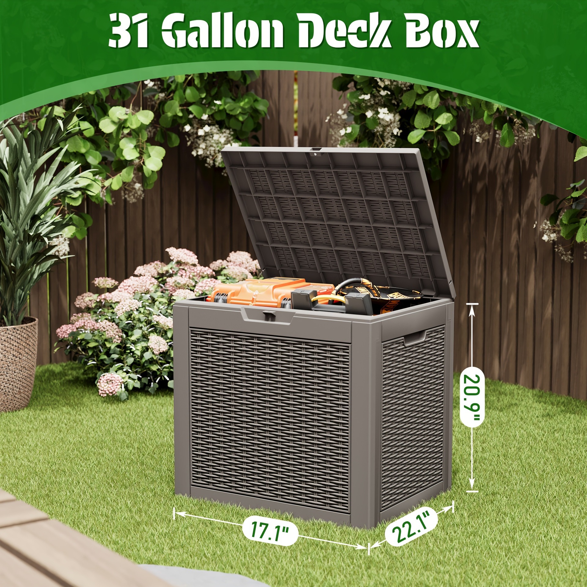 Cajas de Resina Grandes de 100 Galones, 72 Galones y 31 Galones