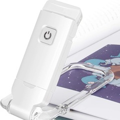 無線押しボタン式本挟み灯寮読書神器USB充電照明読書灯