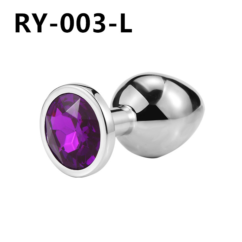 Volver corte metal anal plug adulto hombres y mujeres SM compartir masturbación clímax sexy anal plug adulto suministros pequeño mediano grande