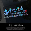 Colorful retroreflective sticker, glossy decorations, transport, internet celebrity