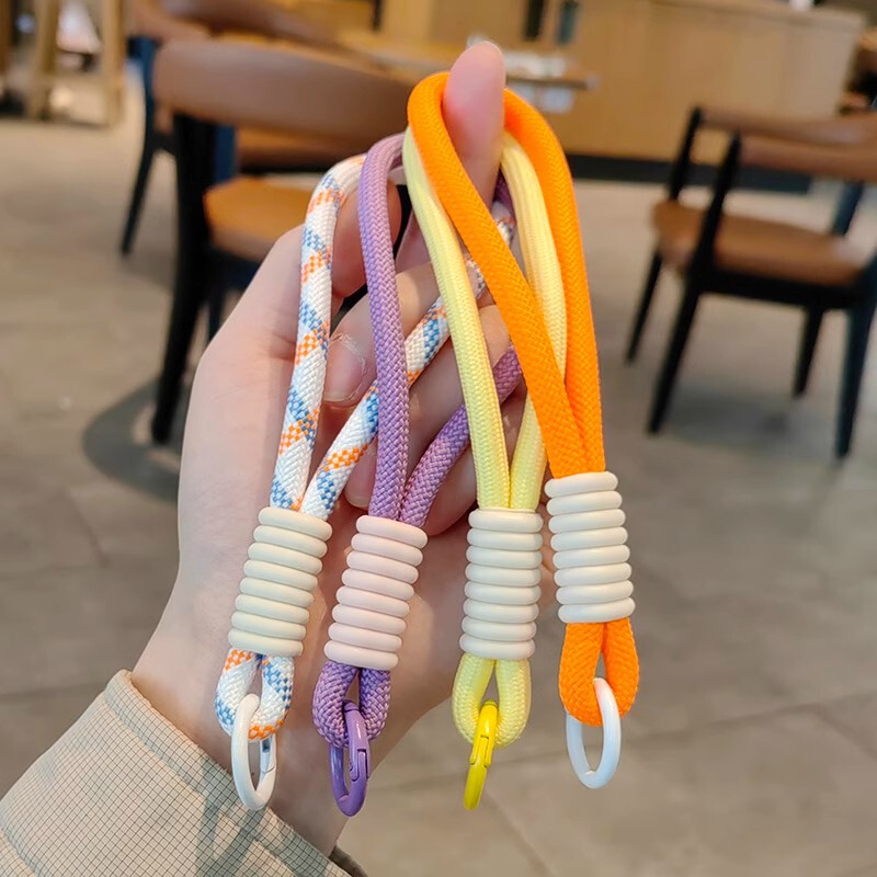 Mobile Phone Lanyard, Adjustable Braided Knotted Strap, Detachable Cross-Body Mobile Phone Rope, Mobile Phone Strap, Hanging Chain, Can Be Carried on the Back