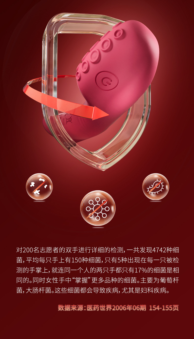 Vibrating Silicone Finger Sleeve, Button-Control Anal Training Massager for Adults — detail image 8