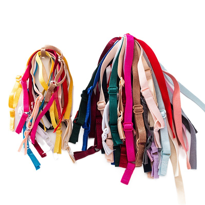 Spot factory direct finished underwear shoulder strap dyeable bra elastic band adjustable pajamas vest suspenders