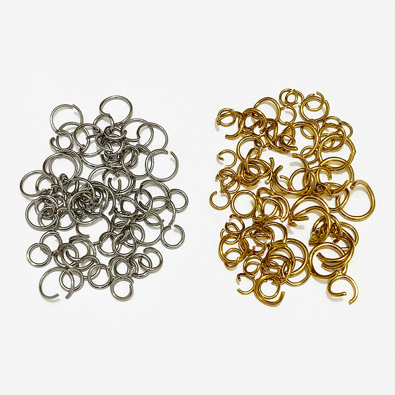 不锈钢开口圈保色闭口圈手链项链连接开口环圆环DIY手工饰品配件