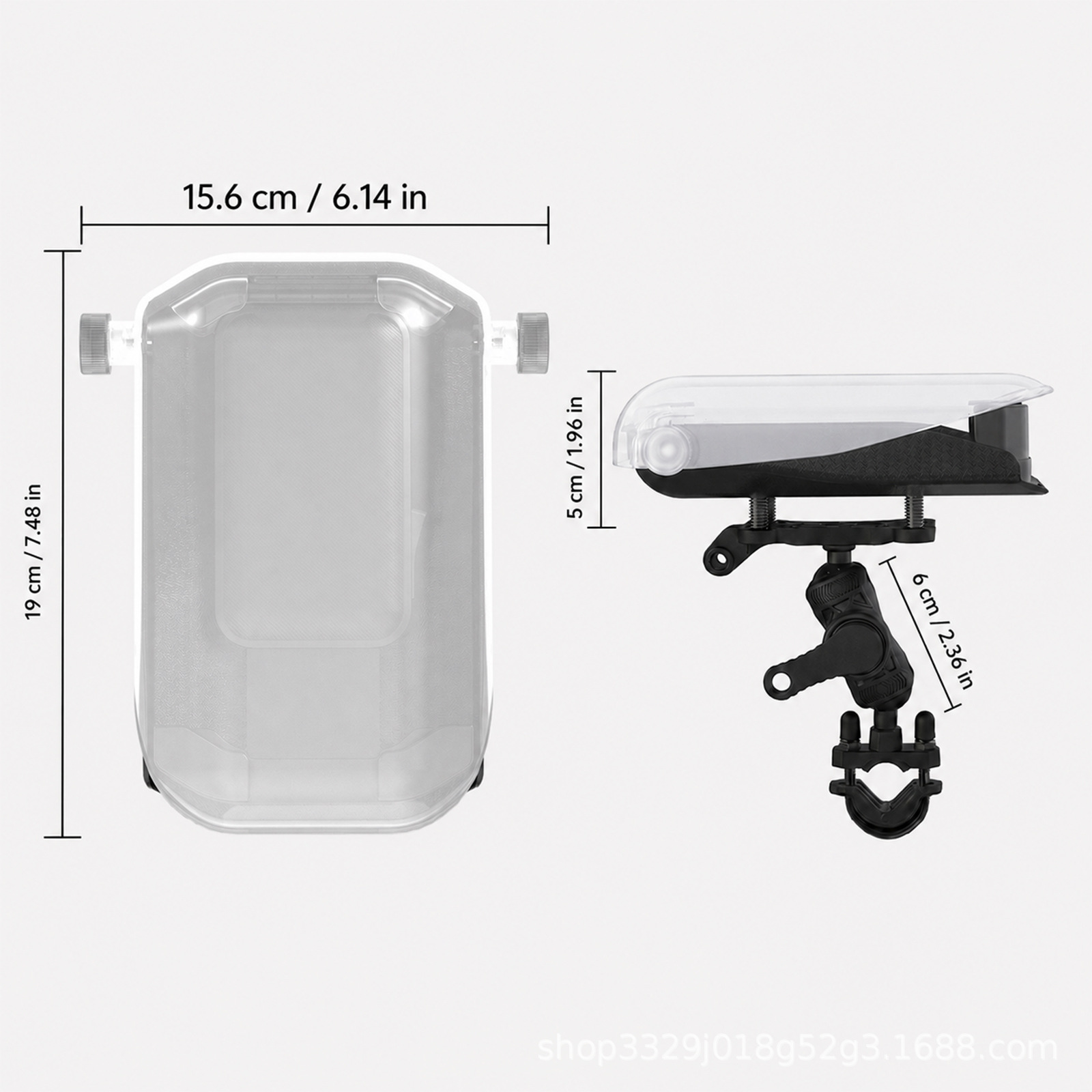 Motorcycle Shockproof Navigation Phone Holder Cross-Border Delivery Riding Outdoor Electric Vehicle Rainproof Phone Support Stand