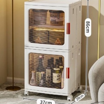 FUENTE Fábrica | Snack almacenamiento rack hogar sala de estar juguete plegable gabinete de almacenamiento de cocina estante de almacenamiento