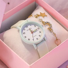 ins高颜值可爱夜光软妹少女果冻手表女孩简约显白青春校园学院风