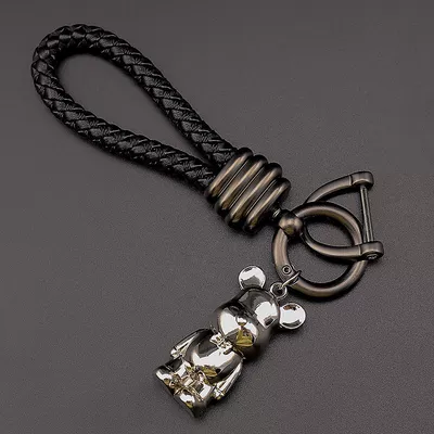 chain men's and women's cute – Other Automotive Interior Supplies - seventh-generation-black-rope-gun-buckle-silver-building-block-bear-free-d-buckle
