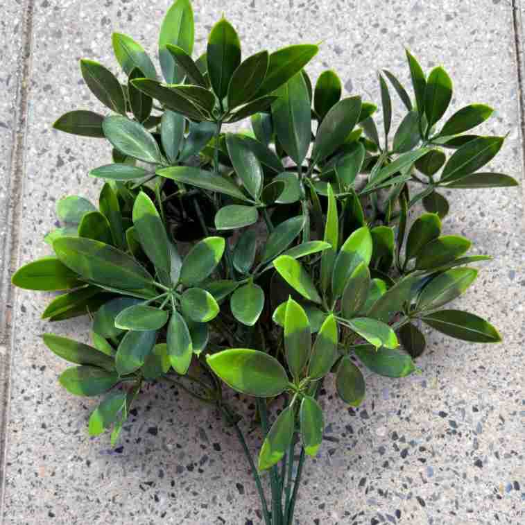 Plantas verdes artificiales pequeñas plantas retardantes de llama B1 SGS certificación de la UE informe retardante de llama simulación de plantas artificiales de haz