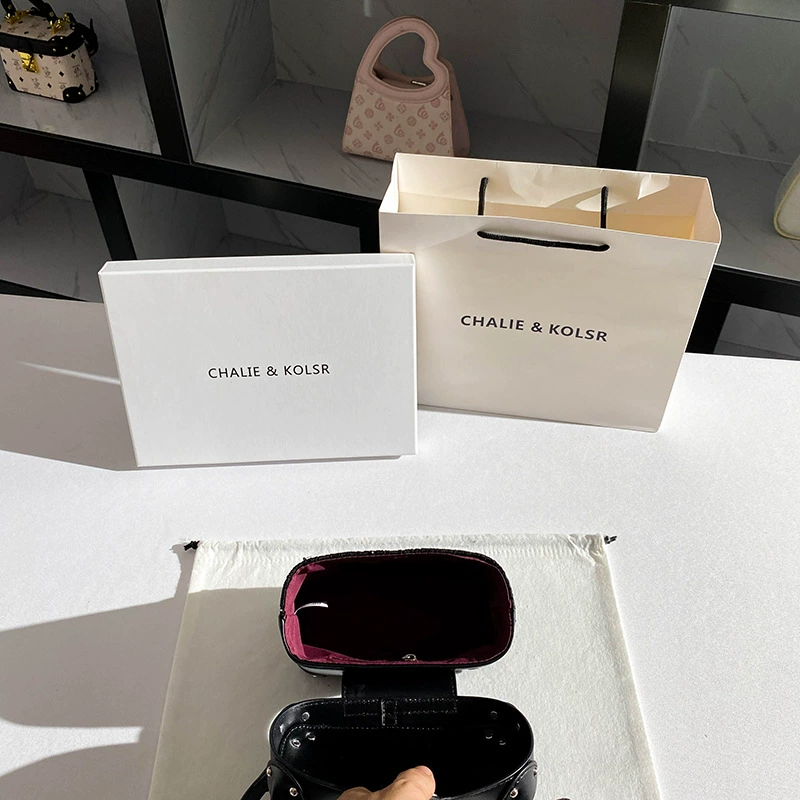 Retro handheld box, bag, high-end, with embroidery