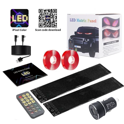 Other lights: LED flexible screen car personality - 1632-dual-screen-size-70173mm-soft-screen