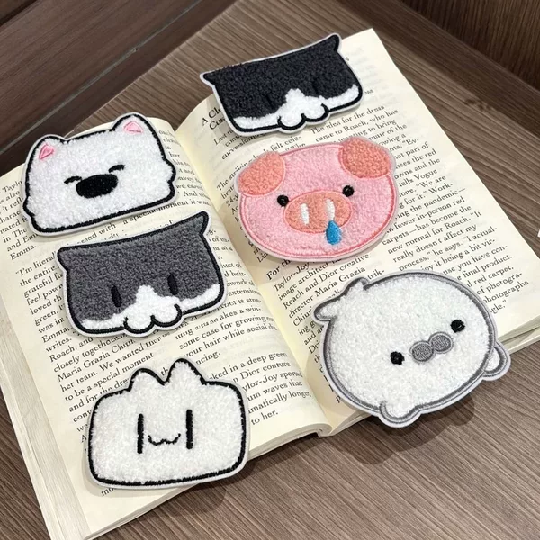 Cute and Adorable Bangs Stickers Cartoon Animal Magic Hair Stickers for Girls' Foreheads, No-Trace Hair Styling Tool Wholesale