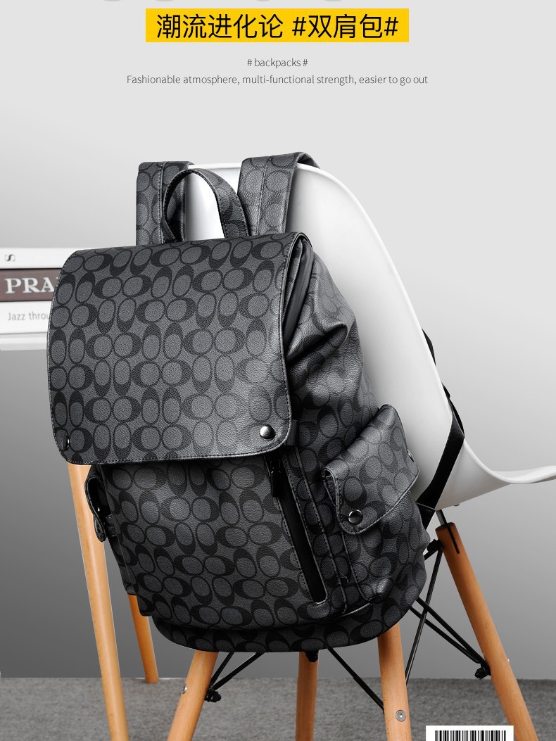 Mochila para hombre, estilo casual de negocios, bolsa para computadora de gran capacidad, mochila multifuncional de marca moderna, mochila escolar, para viajes, negocios y desplazamientos diarios