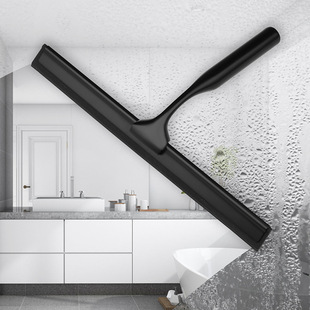 Stainless Steel Glass Wiper Glass Soft Silicone Scraper Cleaner Bathroom Mirror Tile Wiper