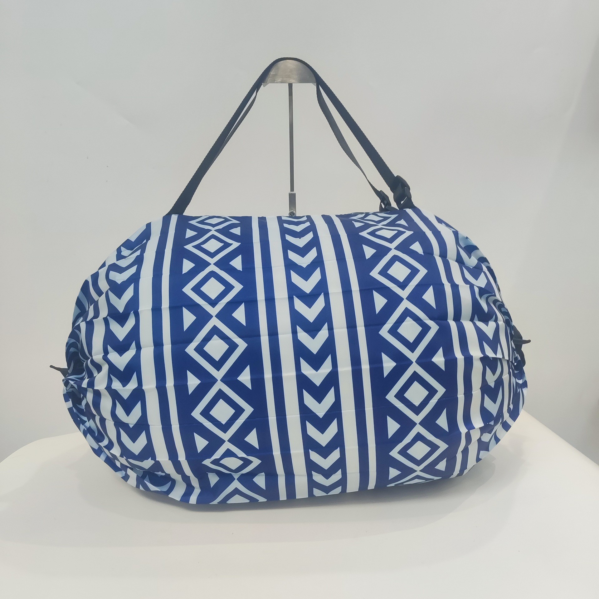 Fábrica de gran capacidad plegable bolsa de compras plisada camuflaje multicolor Oxford tela de almacenamiento portátil protección del medio ambiente bolso