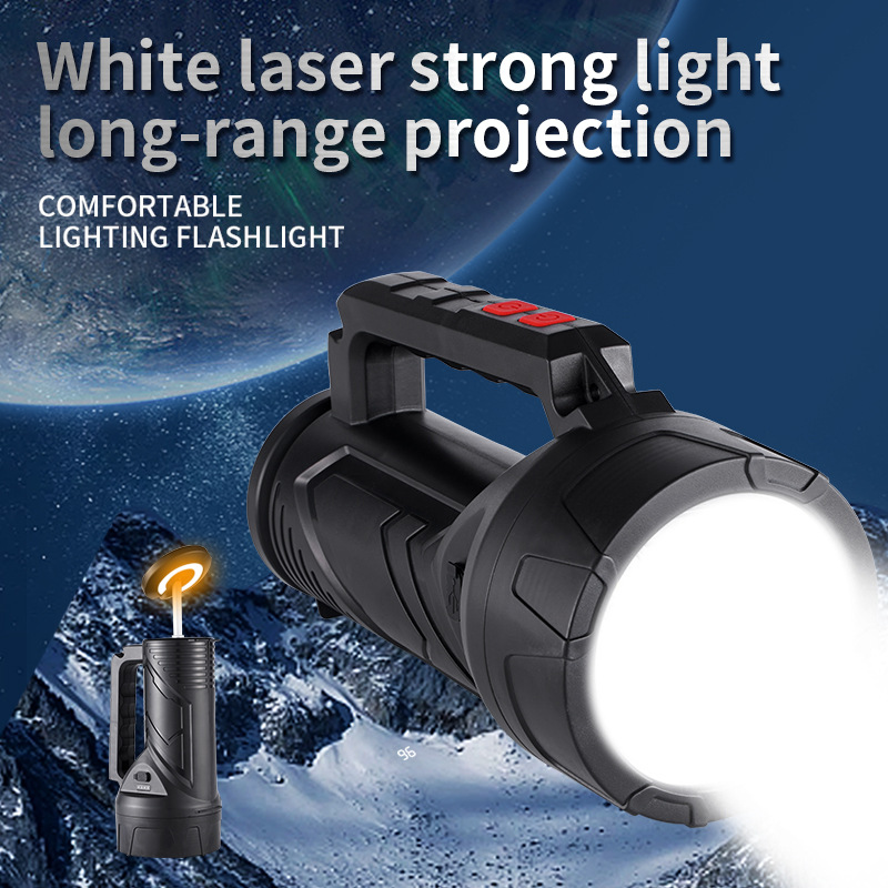 Outdoor Camping Campsite Stretchable Tail Searchlight High Power Strong Light Long Range Flashlight_voghion.com