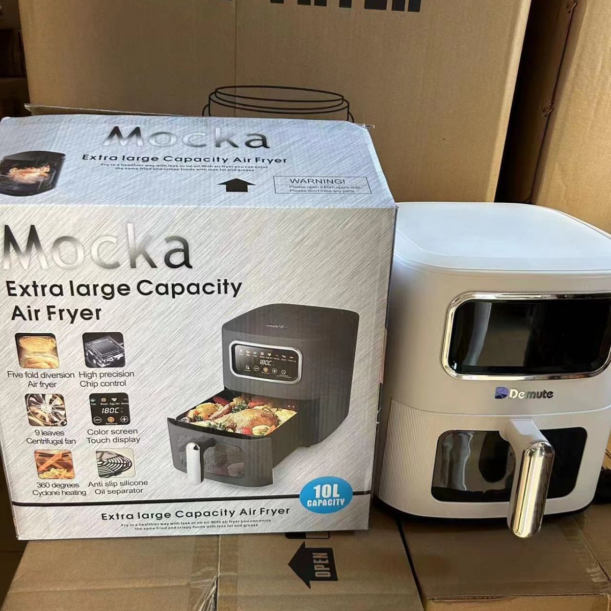 10L Visual Smart Air Fryer Multi-Functional All-In-One Electric Fryer Grease-Free French Fries Machine Large Capacity Cross-Border