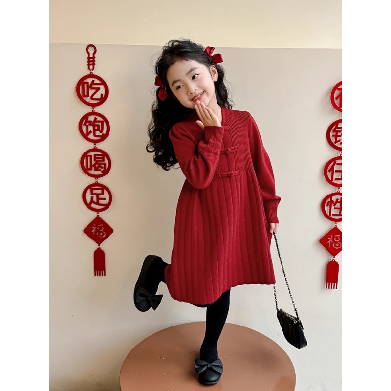 Children's knitted dress
