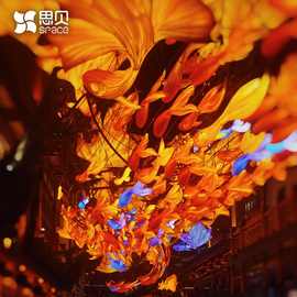 大型花灯非遗手工鱼灯吊灯网红锦鲤鱼金鱼灯春节元宵中秋彩灯定制