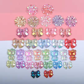 厂家批发蝴蝶结KT猫冰透亚克力配件 DIY手工材料发夹鞋扣手机装饰