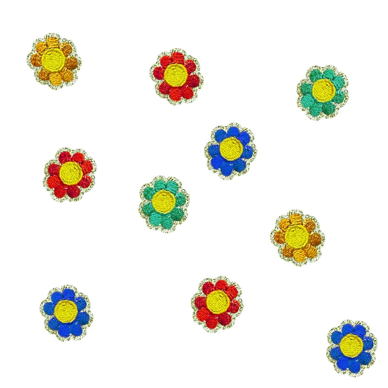 Cartoon multicoloured materials set solar-powered, bag, flowered, with embroidery, DIY