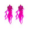 Fashionable metal long trend advanced earrings, European style, high-quality style, boho style