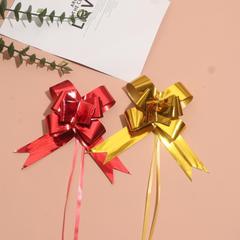 国境を越えたアマゾン30 # 中号アルミメッキの蝶結びの手引き花がクリスマスプレゼントの装飾に合う