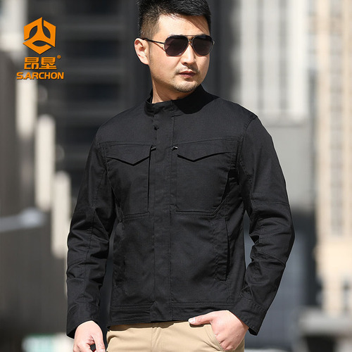 Eagle Three-Season Tactical Jacket Outdoor Waterproof & Scratch-Resistant Multi-Pocket Work Jacket Climbing Suit for Men