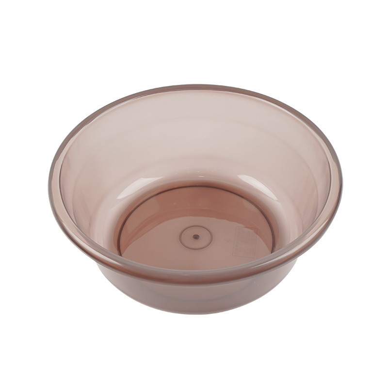透明洗面器学生寮洗面器家庭用足湯耐久性のある深く厚みのあるプラスチック洗面器特大ラウンド|undefined