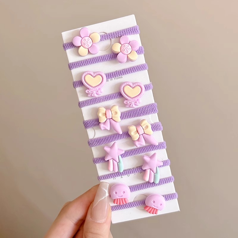 Banda de goma de dibujos animados para niños, las niñas atan el cabello sin lastimar el cabello, linda banda para el cabello, cuerda para el cabello, bebé de alto valor, cuerda para el cabello