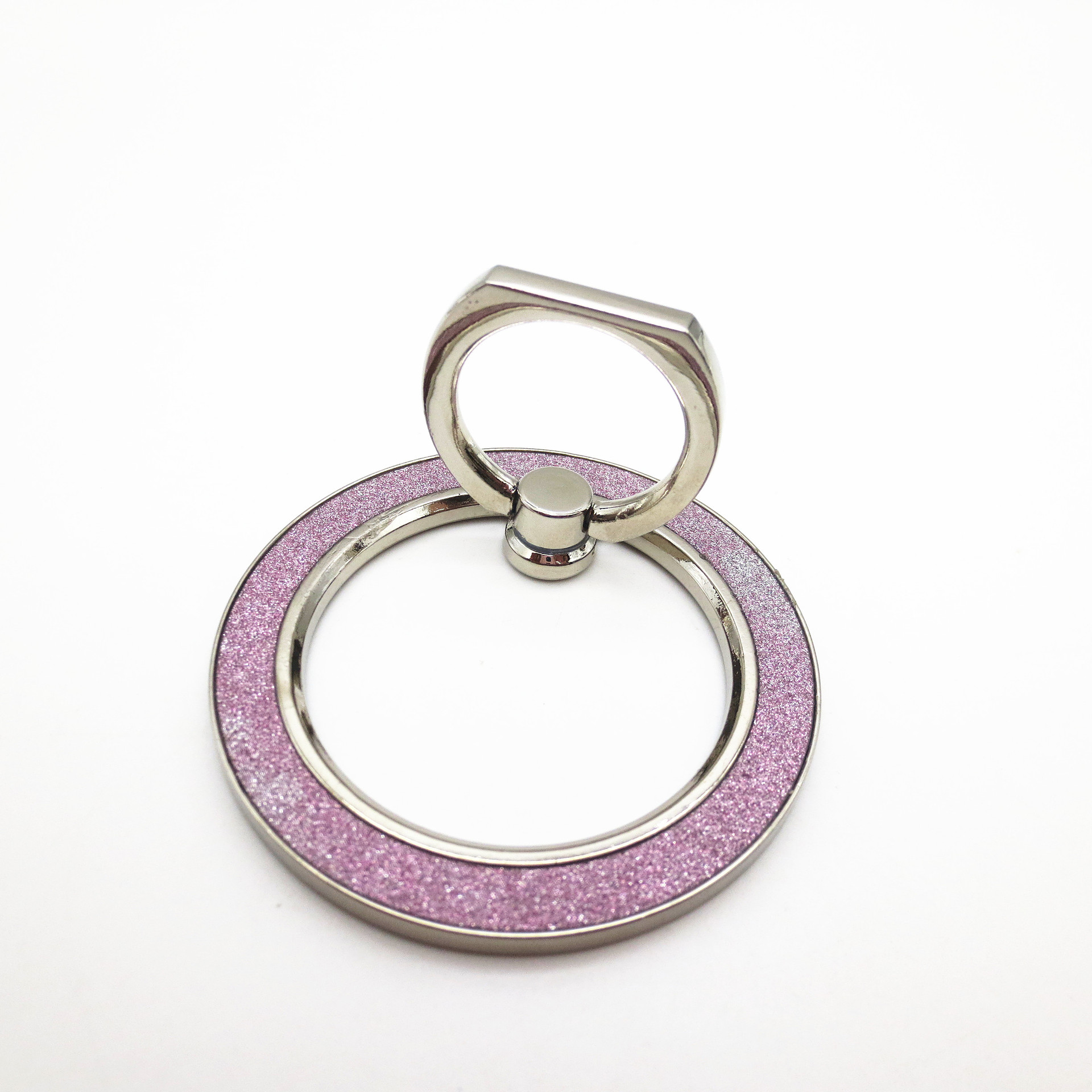 Metal magnetic magnet mobile phone bracket wireless charging mobile phone bracket big round 56mm mobile phone case bracket glitter powder bracket