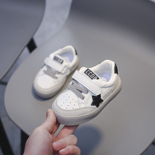 Children's Board Shoes Soft Sole Toddler Shoes Boys White Shoes Trendy Spring New Sports Shoes Girls Casual Shoes Baby Shoes