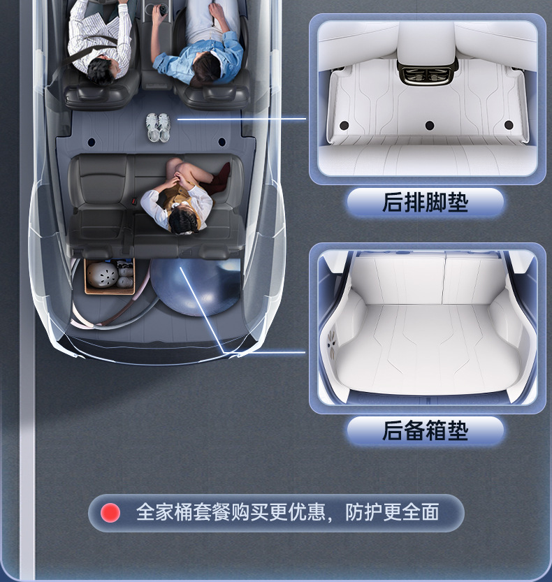 Suitable for 26 Models of Zhiji Ls6 Trunk Mats, Car Anti-Dirt Mats, Accessories, Full Coverage Trunk Mats