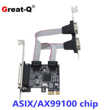 AX99100 PCIeKڿ PCIE D1K2COM RS232 D9ᘔUչ