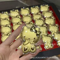 Shuibeike тот же стиль, чистое золото 999KT, подвеска в виде кота, подарок, 3D подвеска для телефона «Hello Kitty», брелок для ключей, подарок