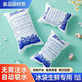 自吸水冰袋一次性保冷冷藏袋蛋糕外卖专用可重复使用冰包抗爆冰袋