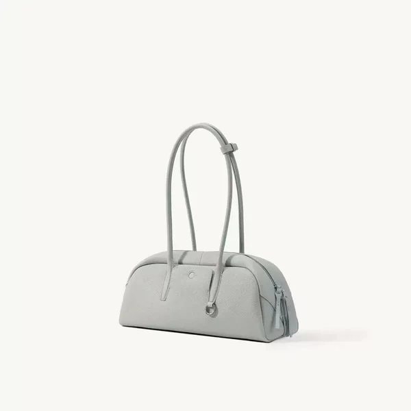 Pillow Bag 2026 Women's Bag Boston Bowling Bag High-End Baguette Shoulder Handbag Underarm Bag Women's Genuine Leather