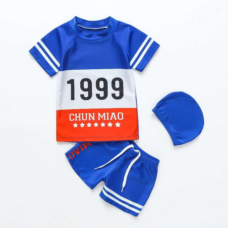 【Traje de baño premium para niños/¡Solo 9.9 yuanes!】Conjunto de traje de baño de dos piezas para niños a un precio bajo.