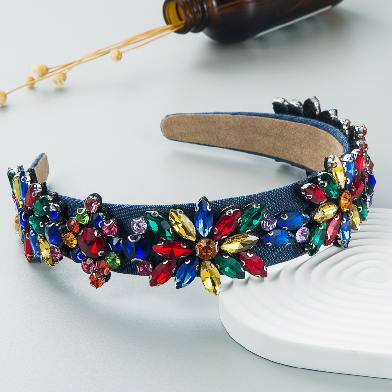 fashion shiny color crystal baroque headband wholesalepicture3