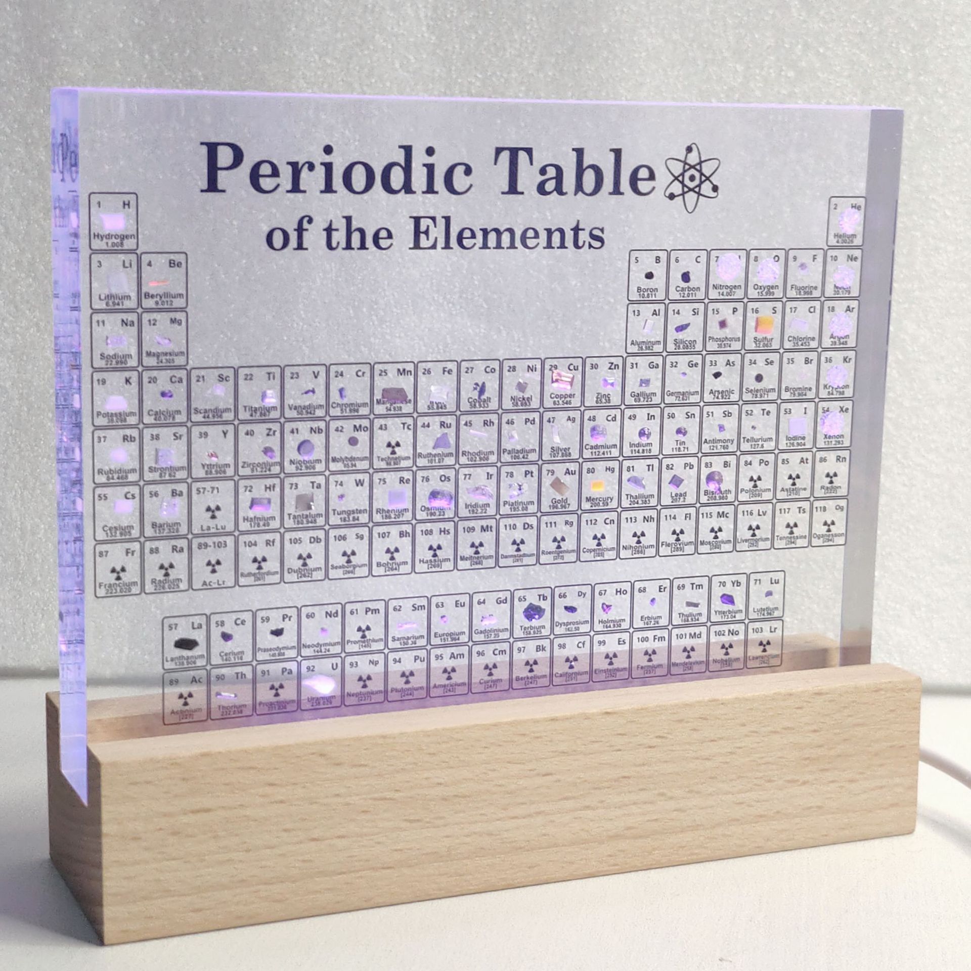 化学元素周期表元素实物初中老师亚克力标本创意毕业生日礼物摆件