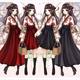 Hanfu Women's Collar Skirt Student's Ancient Costume Long Fairy Daily Costume Wide Sleeve Chinese Style Kimono
