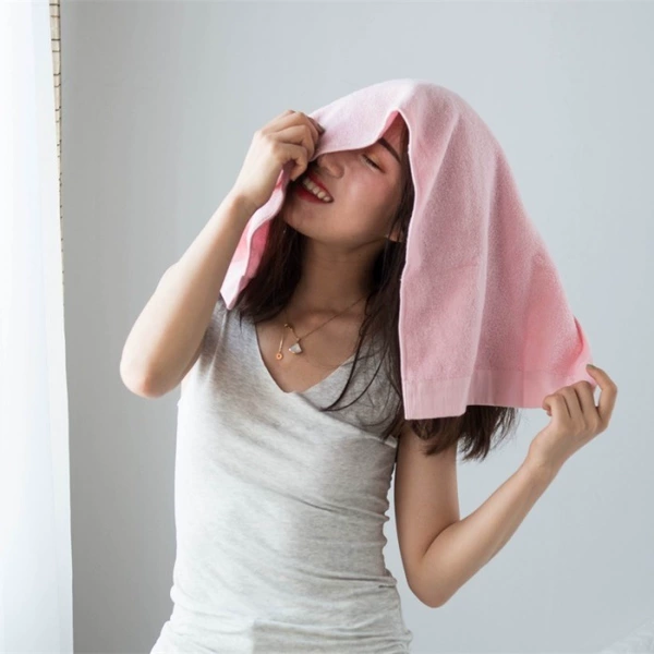 Fuchsia towel, 34×76cm