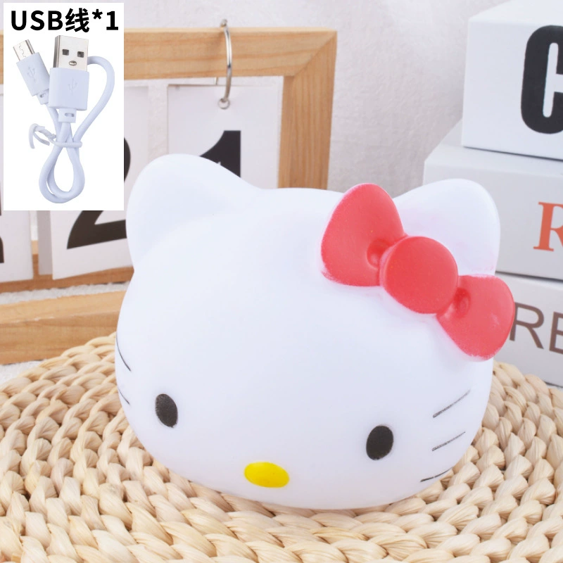 Мультяшный ночник для спальни, игрушка для кормления грудью, кот, антистресс