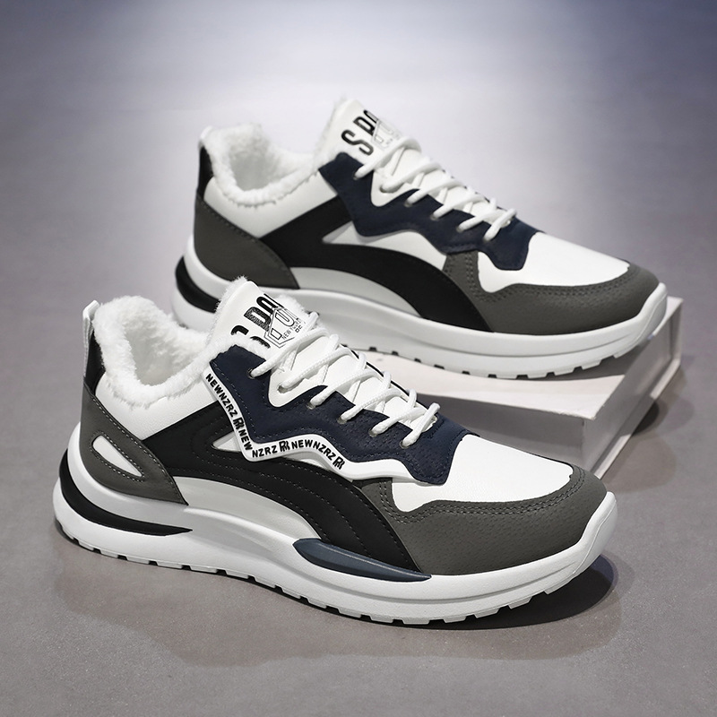 Zapatos de algodón para hombres invierno 2024 nuevos zapatos de hombre con calzado de tercife y calentamiento de zapatos deportivos de moda para hombres Gump zapatos casuales image 4