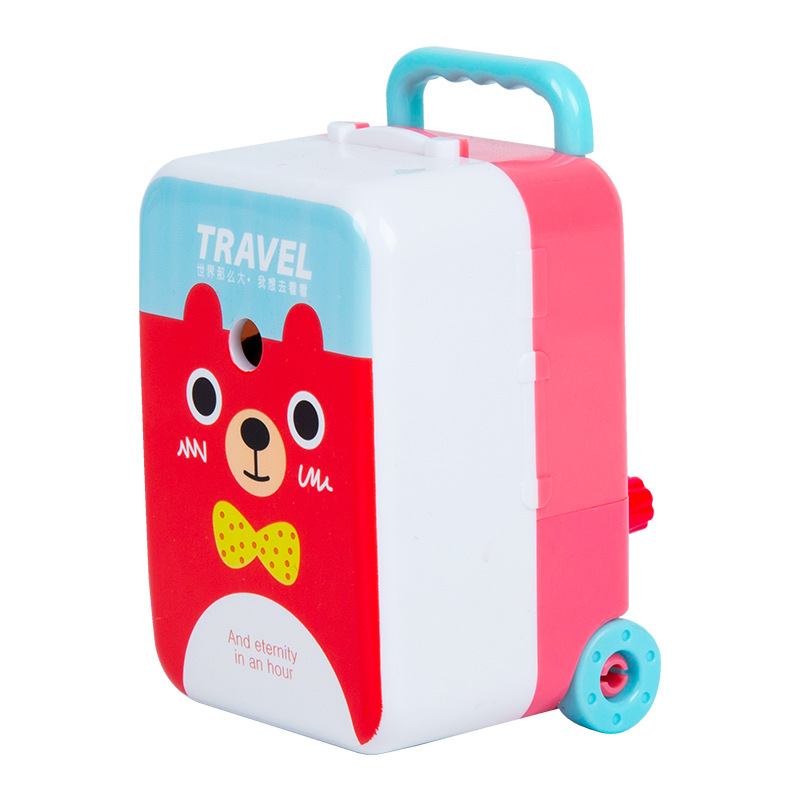 Sacapuntas de equipaje personalizado OEM, sacapuntas de regalo, sacapuntas de mano para estudiantes, sacapuntas autocebantes